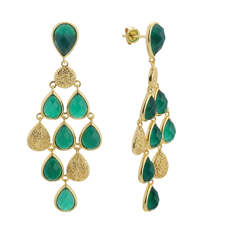 E08269 Ohrring aus 925er Sterlingsilber mit Barockperle